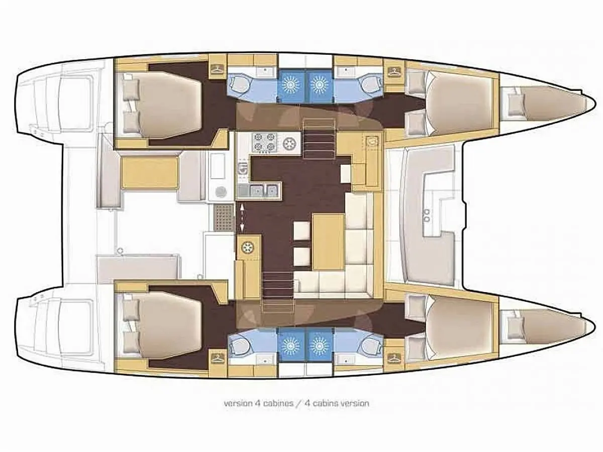 Lagoon 46/12  -   - [Layout image]